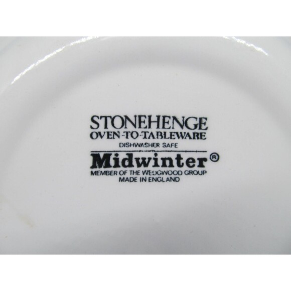 Midwinter Stonehenge White 7" Dessert Bread Plates Wedgwood Set of 4 - Picture 4 of 6